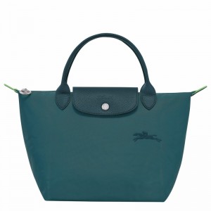 τσαντακι χειροσ γυναικεια Longchamp Le Pliage Green S παγώνι Greece | L1621919P89