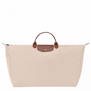 τσάντες ταξιδιού ανδρικα Longchamp Le Pliage Original M ασπρα Greece | L1625089P71-