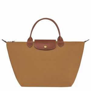 τσαντακι χειροσ γυναικεια Longchamp Le Pliage Original M Χακί Greece | L1623089P86