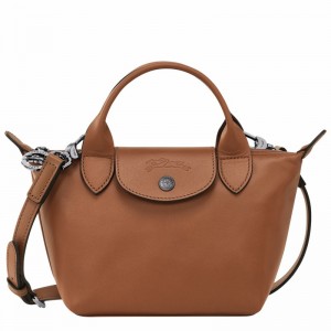 τσαντακι χειροσ γυναικεια Longchamp Le Pliage Xtra XS καφε Greece | L1500987504