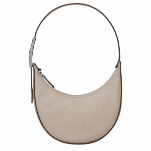 τσάντα hobo γυναικεια Longchamp Le Roseau Essential S γκρι Greece | 10217968266