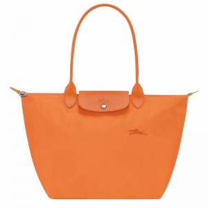 τσάντεσ tote γυναικεια Longchamp Le Pliage Green L πορτοκαλι Greece | L1899919P54