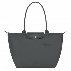 τσάντεσ tote γυναικεια Longchamp Le Pliage Green L βαθυ γκρι Greece | L1899919P66