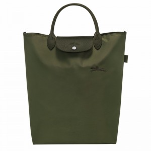 τσάντεσ tote γυναικεια Longchamp Le Pliage Green M πρασινο Greece | 10168919479