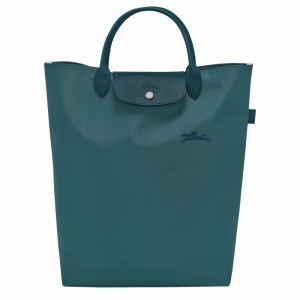 τσάντεσ tote ανδρικα Longchamp Le Pliage Green M παγώνι Greece | 10168919P89-