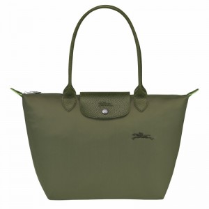 τσάντεσ tote γυναικεια Longchamp Le Pliage Green M πρασινο Greece | L2605919479