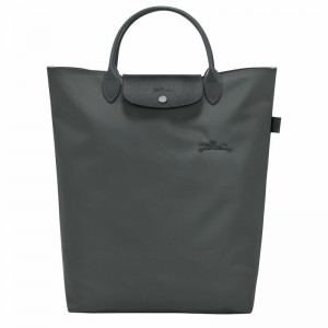 τσάντεσ tote γυναικεια Longchamp Le Pliage Green M βαθυ γκρι Greece | 10168919P66