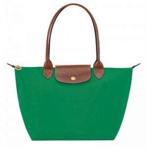 τσάντεσ tote γυναικεια Longchamp Le Pliage Original M πρασινο Greece | L2605089P88