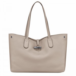 τσάντεσ tote γυναικεια Longchamp Le Roseau Essential L γκρι Greece | L2686968266