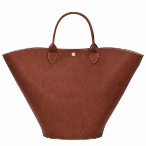 τσάντεσ tote γυναικεια Longchamp ÉPURE XL καφε Greece | 10260HYZ035