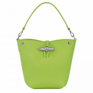 bucket bags γυναικεια Longchamp Le Roseau XS πρασινο Greece | 10279HFP355