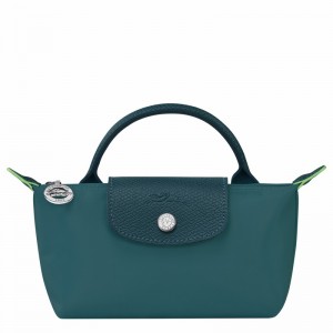 pouches ανδρικα Longchamp Le Pliage Green παγώνι Greece | 34175919P89-