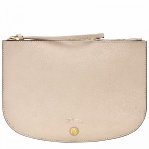 pouches γυναικεια Longchamp ÉPURE ασπρα Greece | 10250HYZ555