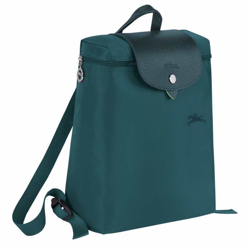 Σακιδια γυναικεια Longchamp Le Pliage Green M παγώνι Greece | L1699919P89