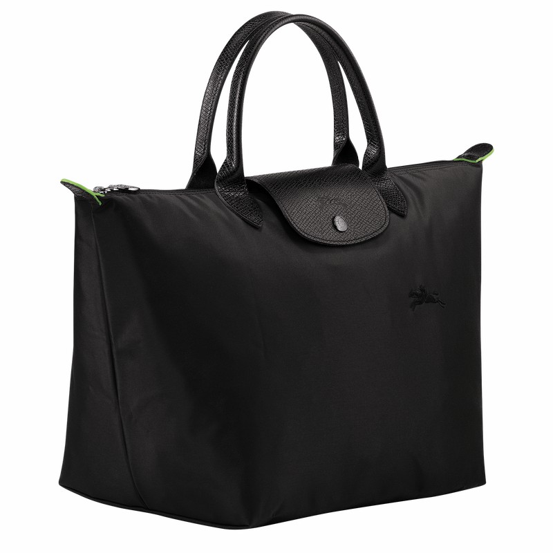 τσαντακι χειροσ γυναικεια Longchamp Le Pliage Green M μαυρα Greece | L1623919001