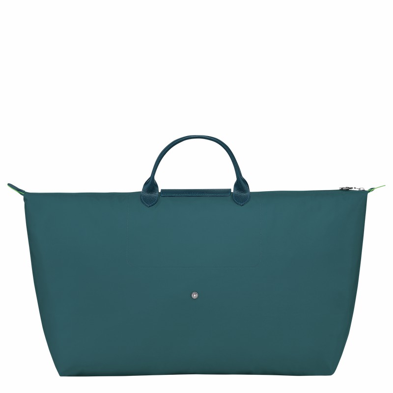 τσάντες ταξιδιού ανδρικα Longchamp Le Pliage Green M παγώνι Greece | L1625919P89-