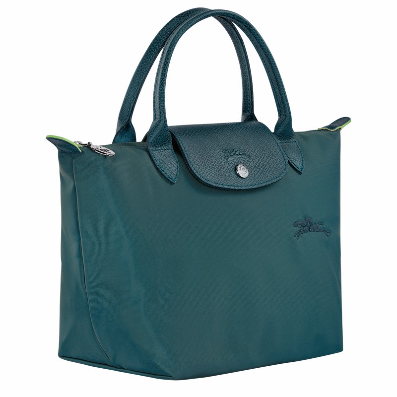 τσαντακι χειροσ γυναικεια Longchamp Le Pliage Green S παγώνι Greece | L1621919P89