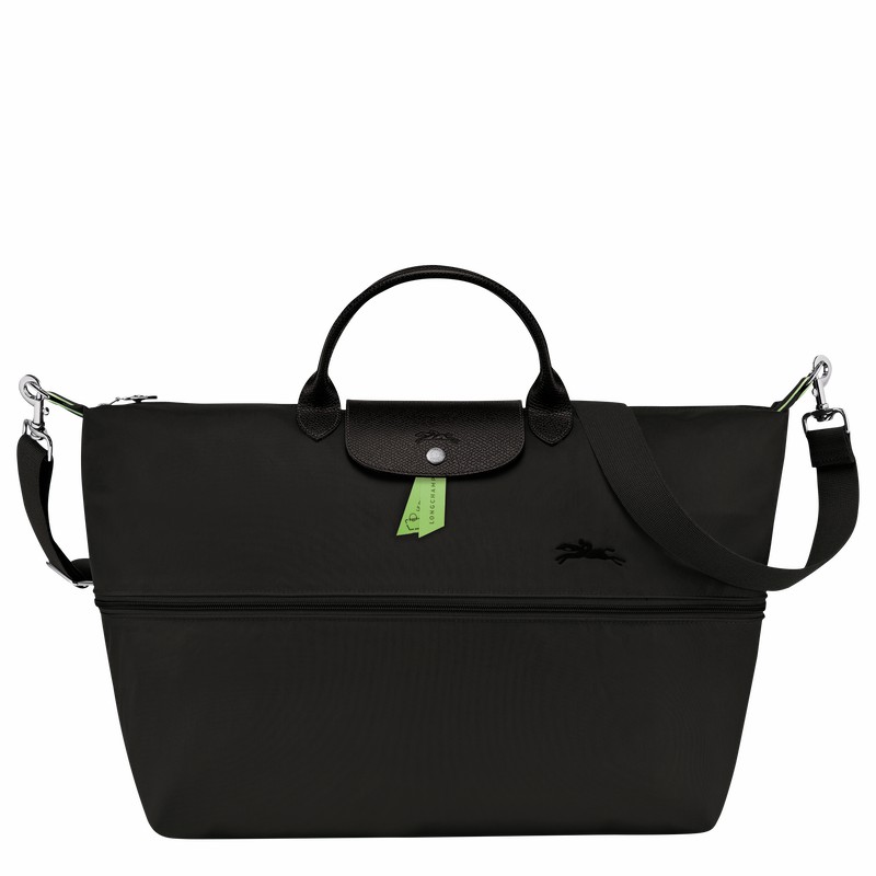 τσάντες ταξιδιού ανδρικα Longchamp Le Pliage Green expandable μαυρα Greece | L1911919001-