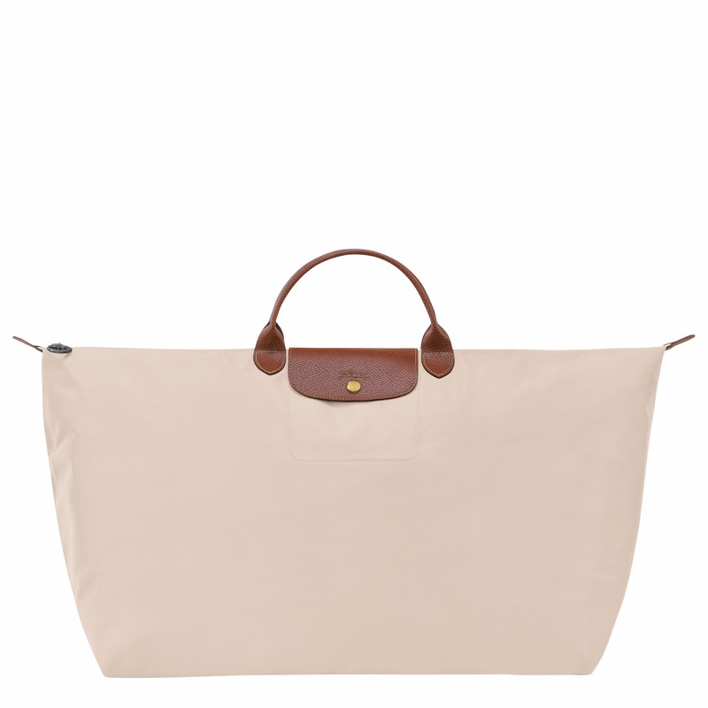 τσάντες ταξιδιού ανδρικα Longchamp Le Pliage Original M ασπρα Greece | L1625089P71-