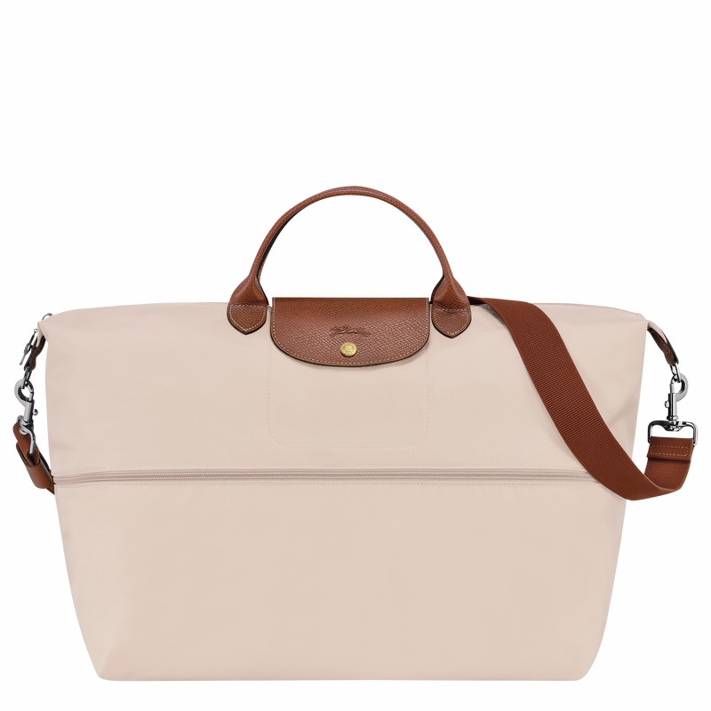 τσάντες ταξιδιού ανδρικα Longchamp Le Pliage Original expandable ασπρα Greece | L1911089P71-