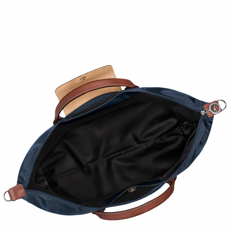 τσάντες ταξιδιού γυναικεια Longchamp Le Pliage Original expandable σκουρο μπλε Greece | L1911089P68