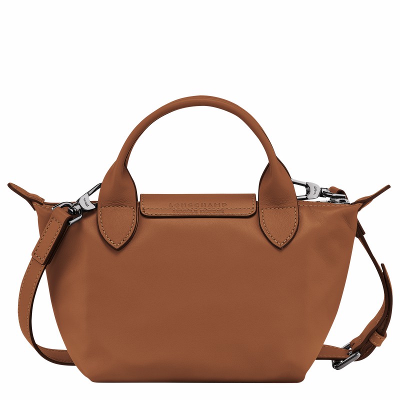 τσαντακι χειροσ γυναικεια Longchamp Le Pliage Xtra XS καφε Greece | L1500987504