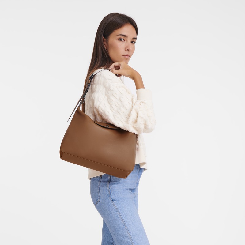 τσάντα hobo γυναικεια Longchamp Le Pliage Xtra M καφε Greece | 10189987504