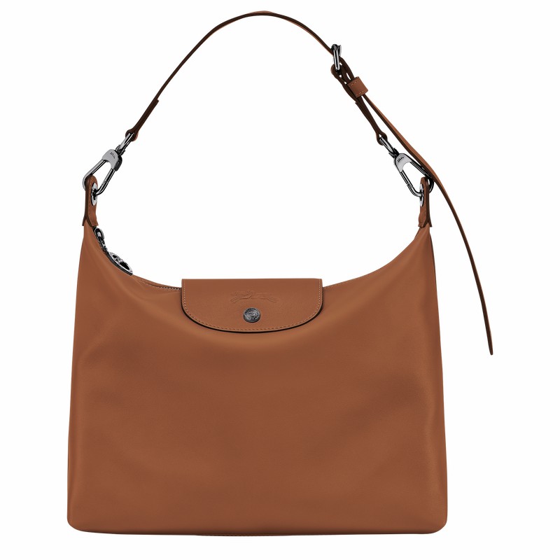 τσάντα hobo γυναικεια Longchamp Le Pliage Xtra M καφε Greece | 10189987504