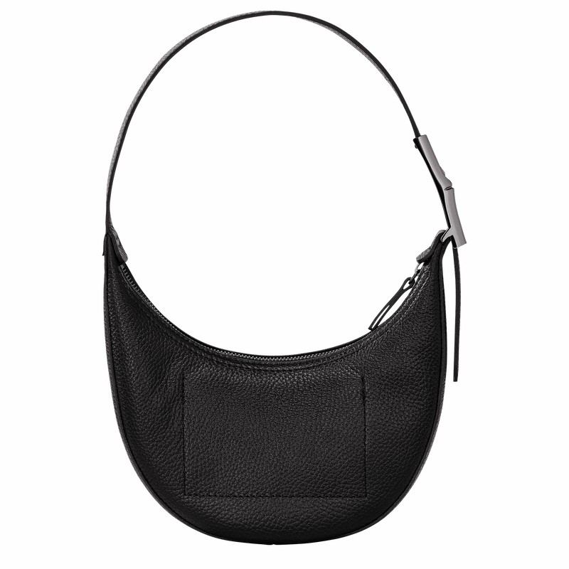 τσάντα hobo γυναικεια Longchamp Le Roseau Essential S μαυρα Greece | 10217968001