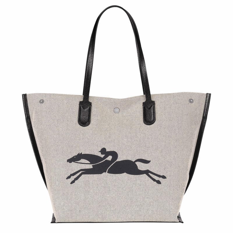 τσάντεσ tote γυναικεια Longchamp Essential L ασπρα Greece | 10090HSG037