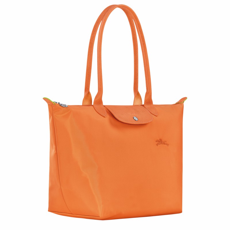 τσάντεσ tote γυναικεια Longchamp Le Pliage Green L πορτοκαλι Greece | L1899919P54