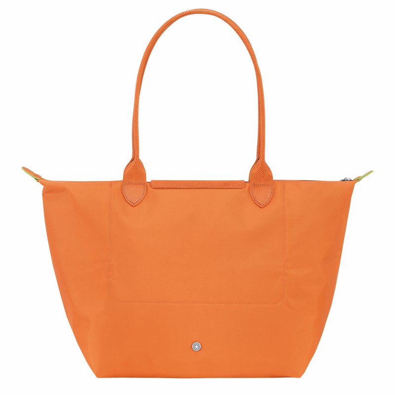 τσάντεσ tote γυναικεια Longchamp Le Pliage Green L πορτοκαλι Greece | L1899919P54