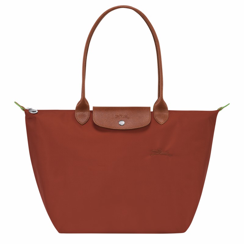 τσάντεσ tote γυναικεια Longchamp Le Pliage Green L καφε Greece | L1899919404