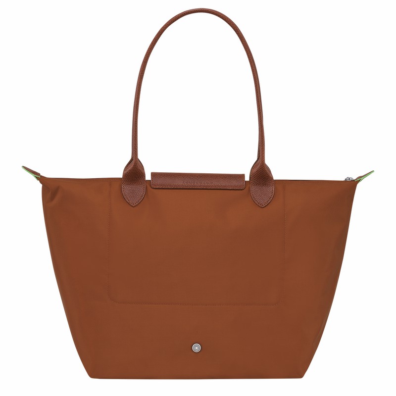 τσάντεσ tote γυναικεια Longchamp Le Pliage Green L καφε Greece | L1899919504