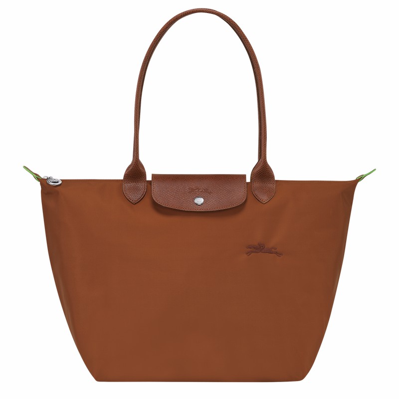 τσάντεσ tote γυναικεια Longchamp Le Pliage Green L καφε Greece | L1899919504