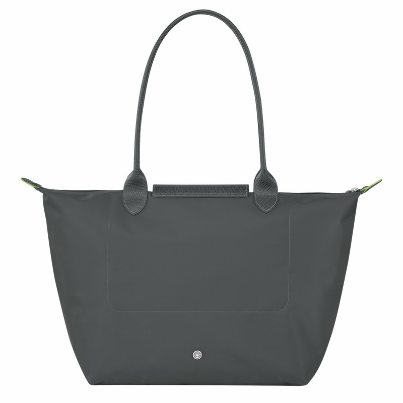 τσάντεσ tote γυναικεια Longchamp Le Pliage Green L βαθυ γκρι Greece | L1899919P66