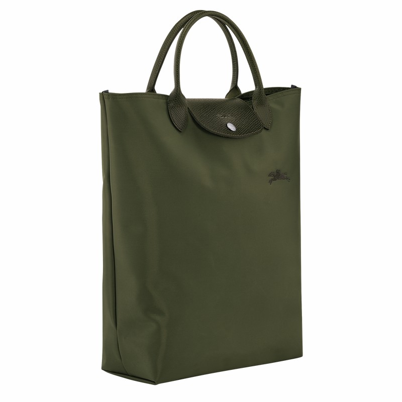 τσάντεσ tote γυναικεια Longchamp Le Pliage Green M πρασινο Greece | 10168919479