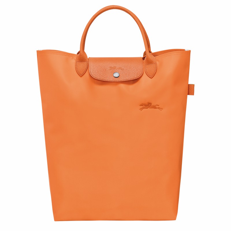 τσάντεσ tote γυναικεια Longchamp Le Pliage Green M πορτοκαλι Greece | 10168919P54