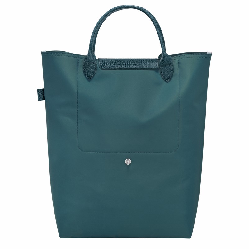 τσάντεσ tote γυναικεια Longchamp Le Pliage Green M παγώνι Greece | 10168919P89