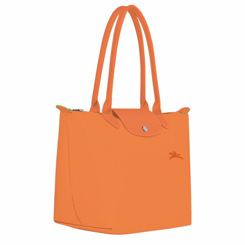 τσάντεσ tote γυναικεια Longchamp Le Pliage Green M πορτοκαλι Greece | L2605919P54