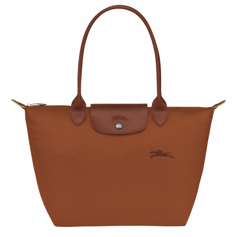 τσάντεσ tote γυναικεια Longchamp Le Pliage Green M καφε Greece | L2605919504