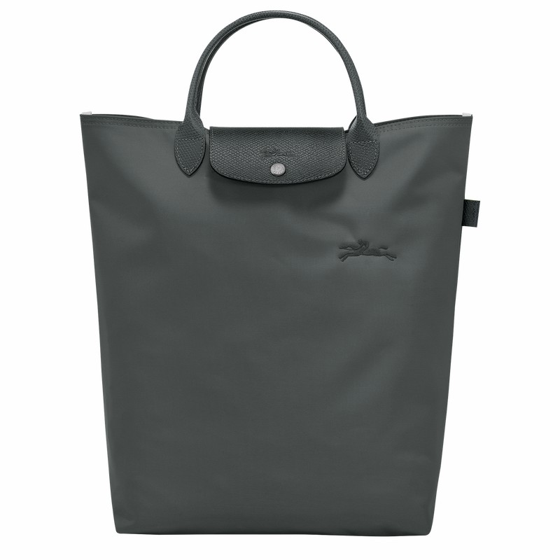 τσάντεσ tote γυναικεια Longchamp Le Pliage Green M βαθυ γκρι Greece | 10168919P66