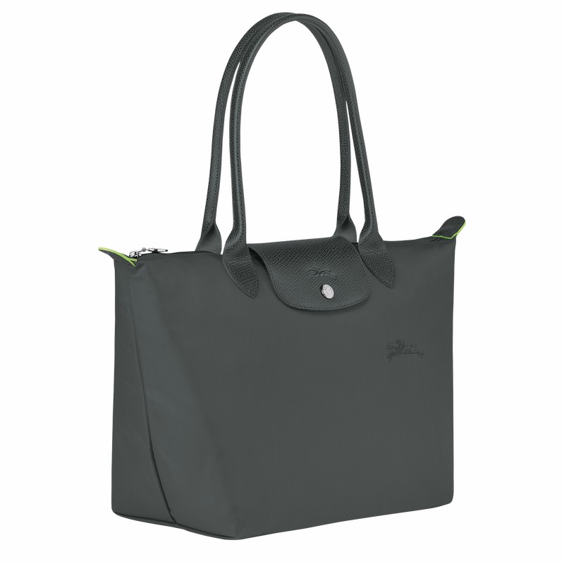 τσάντεσ tote γυναικεια Longchamp Le Pliage Green M βαθυ γκρι Greece | L2605919P66