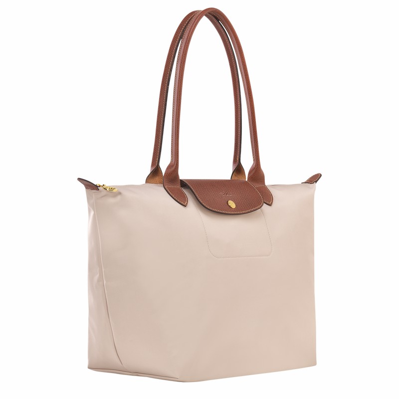 τσάντεσ tote γυναικεια Longchamp Le Pliage Original L ασπρα Greece | L1899089P71