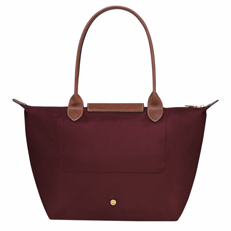 τσάντεσ tote γυναικεια Longchamp Le Pliage Original M μπορντο Greece | L2605089P87