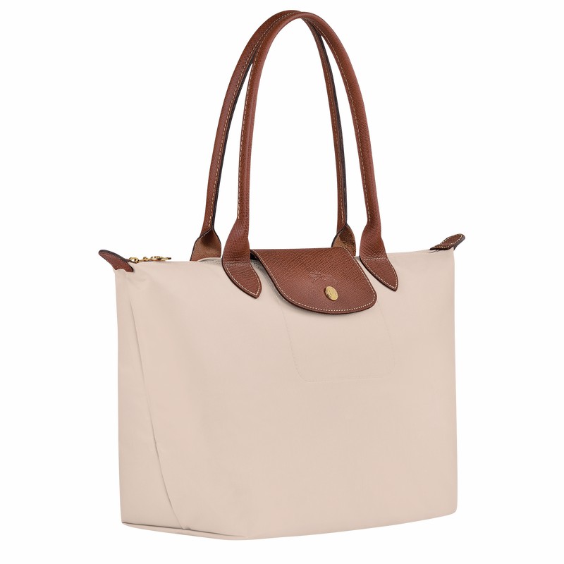 τσάντεσ tote γυναικεια Longchamp Le Pliage Original M ασπρα Greece | L2605089P71