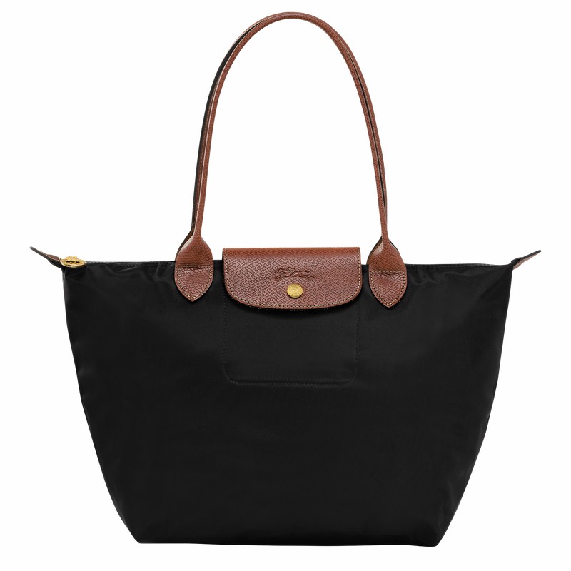 τσάντεσ tote γυναικεια Longchamp Le Pliage Original M μαυρα Greece | L2605089001