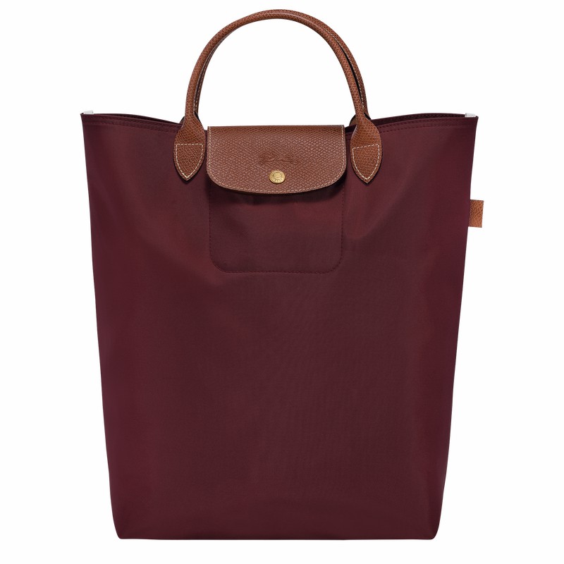 τσάντεσ tote γυναικεια Longchamp Le Pliage Original M μπορντο Greece | 10168089P87