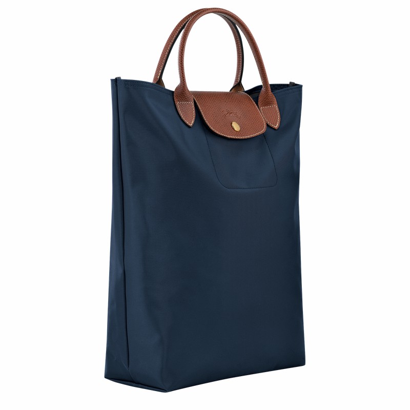 τσάντεσ tote γυναικεια Longchamp Le Pliage Original M σκουρο μπλε Greece | 10168089P68