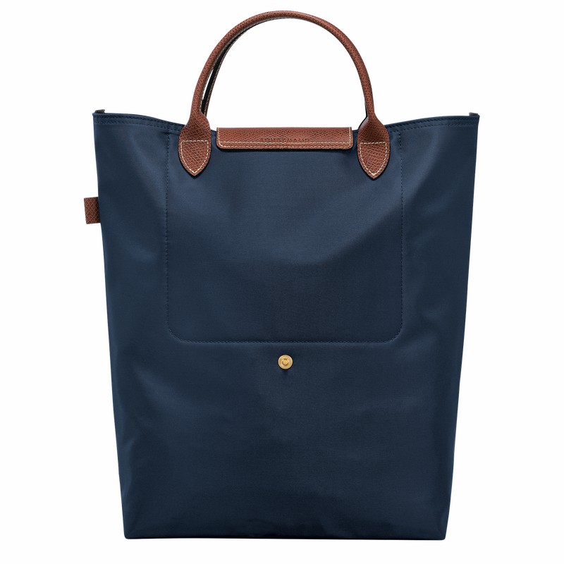 τσάντεσ tote γυναικεια Longchamp Le Pliage Original M σκουρο μπλε Greece | 10168089P68